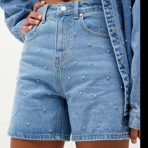 Milk It Recycled Spur Denim Shorts